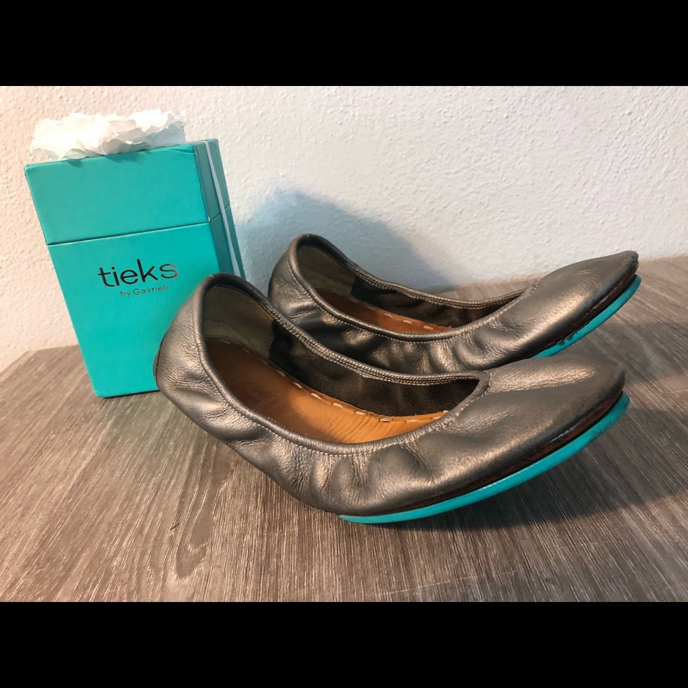 Tieks Pewter Gray Size 8